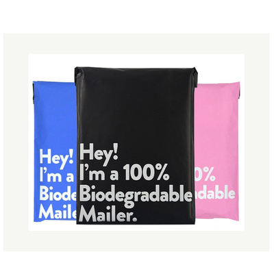 De de Giftdozen van beeldverhaalkinderen drukken de Biologisch afbreekbare Koerier Bags Matte Black Pink van 100% uit