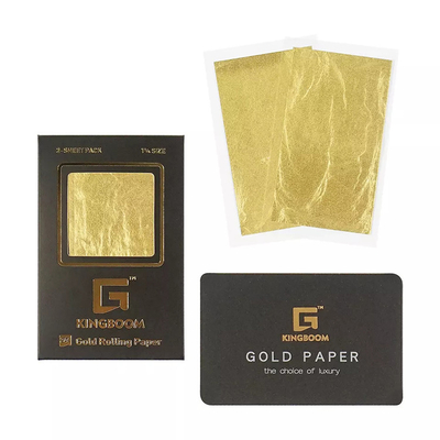 Slank Formaat 24k Pre Rolled Cones Shine Gold Vloeipapier