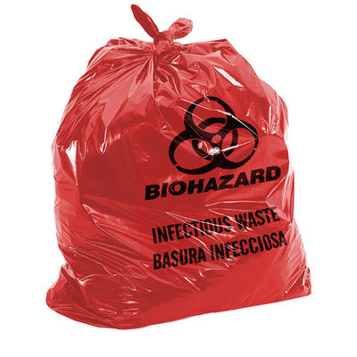 Rode Klinische het Afvalzakken van LLDPE, Zakken van de het Afvalverwijdering van 30*36 de“ Medische