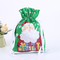 Christmas Santa Kids plastic tas met trekkoord Koekje Snoep Speelgoed Goodies Verpakking